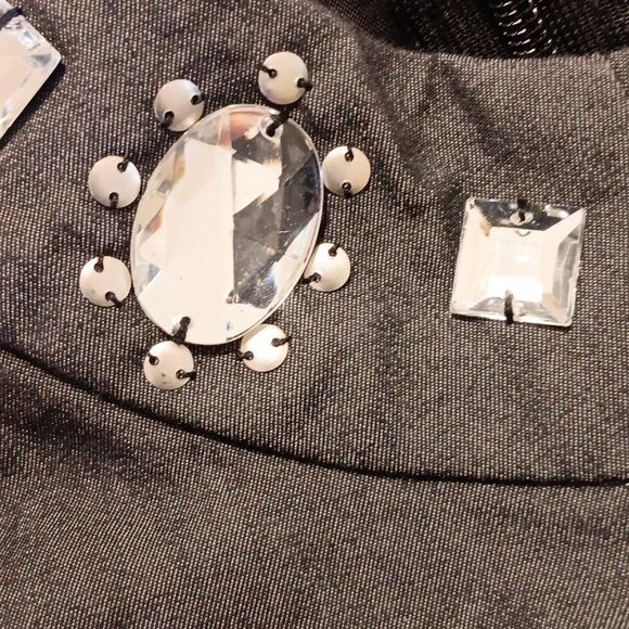 Julian Taylor Denim With Bling Dress. Coastal Cowgirl, Denim, Rhinestone Cowgirl - Picture 9 of 9